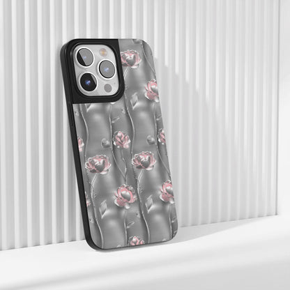 เคส iPhone ลายดอกโบตั๋นเคลือบด้านทนทานระดับอุตสาหกรรม 