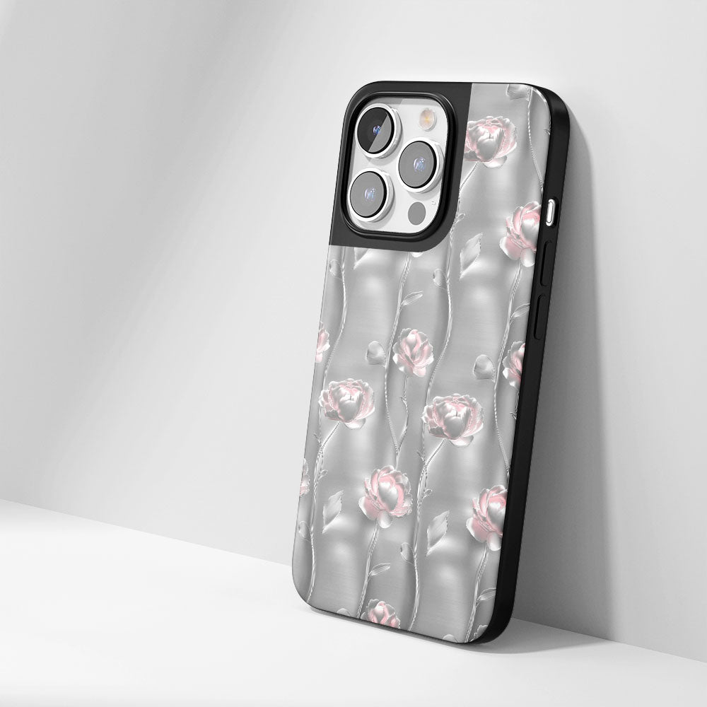 เคส iPhone ลายดอกโบตั๋นเคลือบด้านทนทานระดับอุตสาหกรรม 