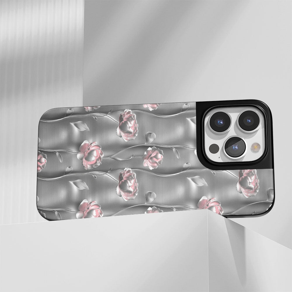 เคส iPhone ลายดอกโบตั๋นเคลือบด้านทนทานระดับอุตสาหกรรม 