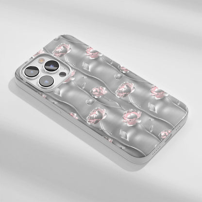 เคส iPhone สี Crystal Tough Glossy Peony รุ่นที่ 3 รุ่นล่าสุด 