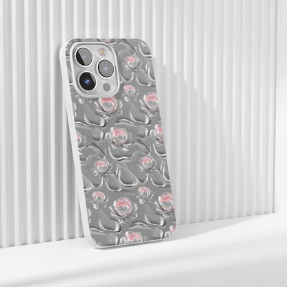 Latest 3rd-Generation Crystal Tough Glossy Peony iPhone Case (MagSafe-Compatible)