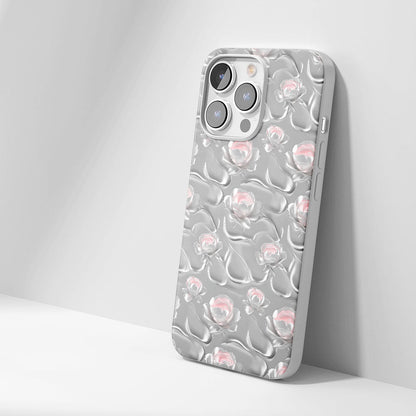 Latest 3rd-Generation Crystal Tough Glossy Peony iPhone Case (MagSafe-Compatible)