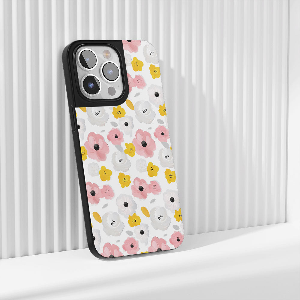 เคส iPhone ลายดอกโบตั๋นเคลือบด้านทนทานระดับอุตสาหกรรม 