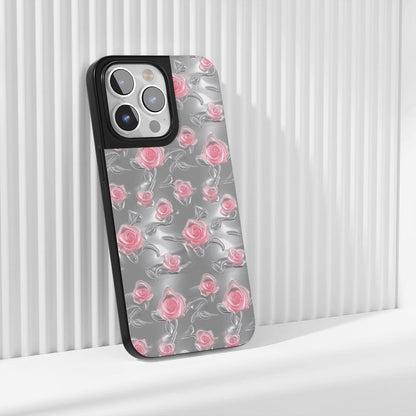 เคส iPhone สีชมพูกุหลาบด้านแบบทนทานระดับอุตสาหกรรม (รองรับ MagSafe) 