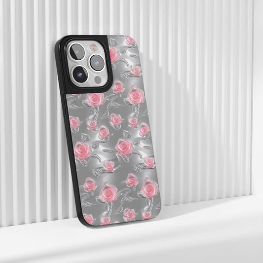 เคส iPhone สีชมพูกุหลาบด้านแบบทนทานระดับอุตสาหกรรม (รองรับ MagSafe) 