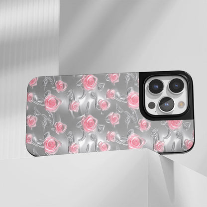 เคส iPhone สีชมพูกุหลาบด้านแบบทนทานระดับอุตสาหกรรม (รองรับ MagSafe) 
