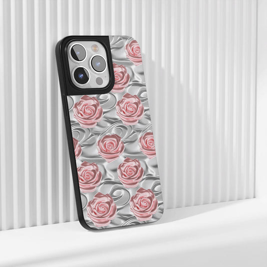 เคส iPhone สีชมพูกุหลาบด้านแบบทนทานระดับอุตสาหกรรม (รองรับ MagSafe) 