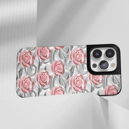เคส iPhone สีชมพูกุหลาบด้านแบบทนทานระดับอุตสาหกรรม (รองรับ MagSafe) 