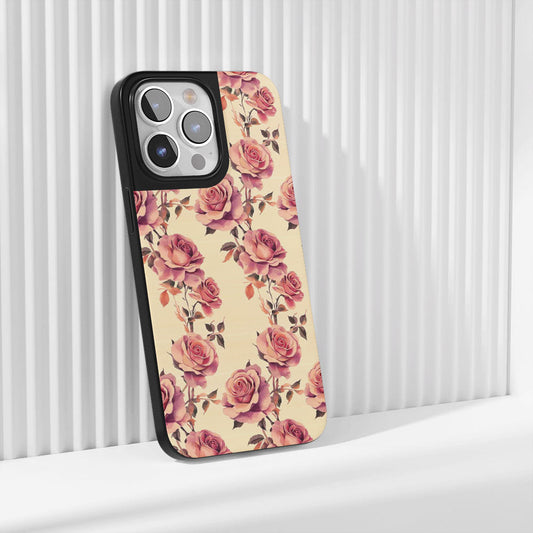 เคส iPhone สีชมพูกุหลาบด้านแบบทนทานระดับอุตสาหกรรม (รองรับ MagSafe) 