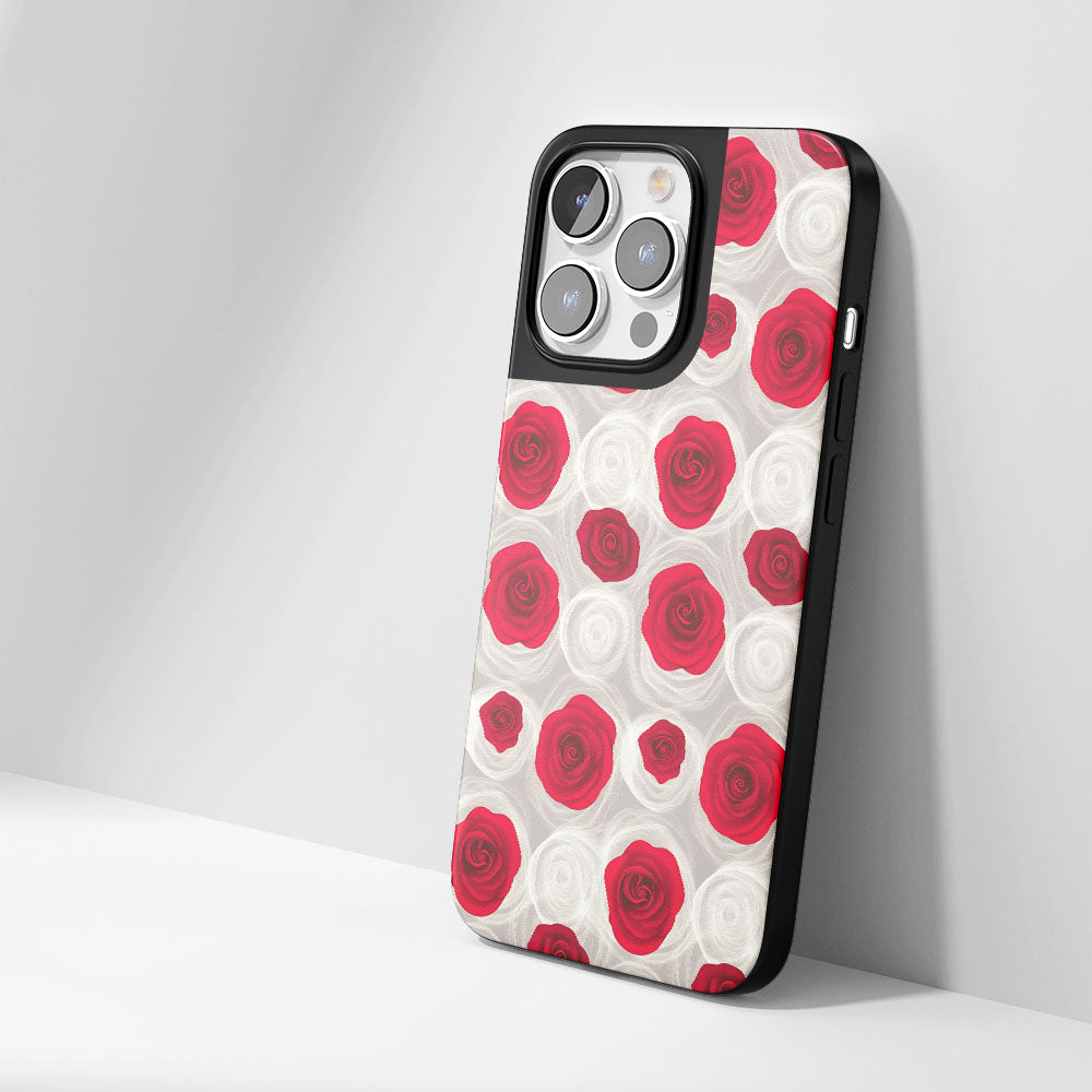 工業級堅韌霧面紅玫瑰 iPhone 手機殼