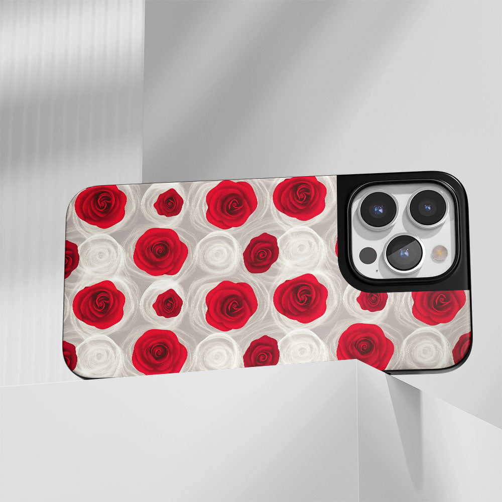 工業級堅韌霧面紅玫瑰 iPhone 手機殼