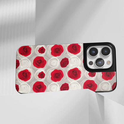 工業級堅韌霧面紅玫瑰 iPhone 手機殼