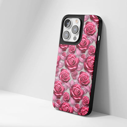 เคส iPhone สีแดงกุหลาบด้านแบบทนทานระดับอุตสาหกรรม (รองรับ MagSafe) 