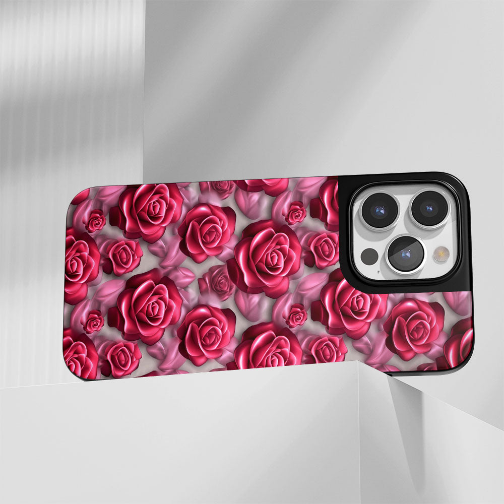 เคส iPhone สีแดงกุหลาบด้านแบบทนทานระดับอุตสาหกรรม (รองรับ MagSafe) 