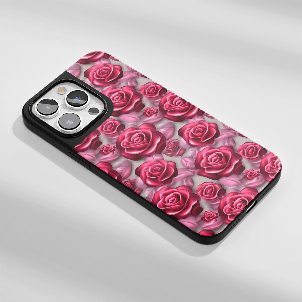 เคส iPhone สีแดงกุหลาบด้านแบบทนทานระดับอุตสาหกรรม (รองรับ MagSafe) 