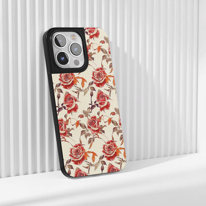 เคส iPhone สีแดงกุหลาบด้านแบบทนทานระดับอุตสาหกรรม (รองรับ MagSafe) 