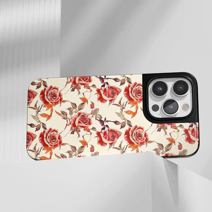 เคส iPhone สีแดงกุหลาบด้านแบบทนทานระดับอุตสาหกรรม (รองรับ MagSafe) 