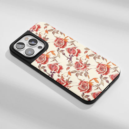 เคส iPhone สีแดงกุหลาบด้านแบบทนทานระดับอุตสาหกรรม (รองรับ MagSafe) 