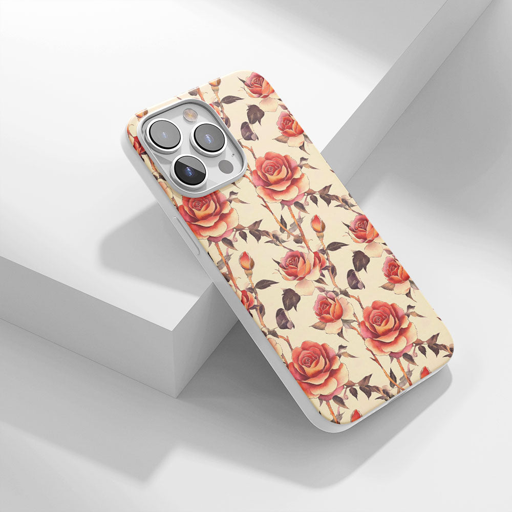 เคส iPhone สี Crystal Tough Glossy Red Rose รุ่นที่ 3 รุ่นล่าสุด 