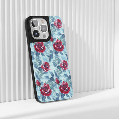 เคส iPhone สีแดงกุหลาบด้านแบบทนทานระดับอุตสาหกรรม (รองรับ MagSafe) 