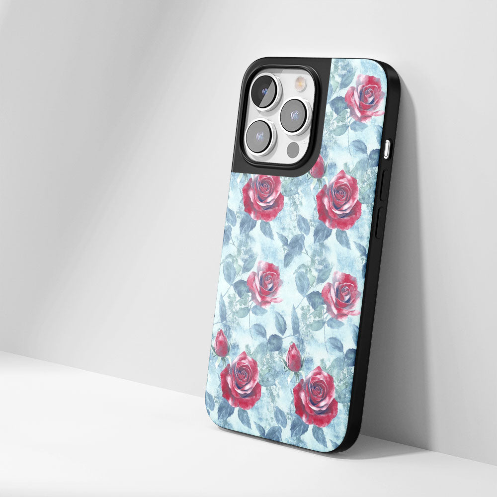เคส iPhone สีแดงกุหลาบด้านแบบทนทานระดับอุตสาหกรรม (รองรับ MagSafe) 