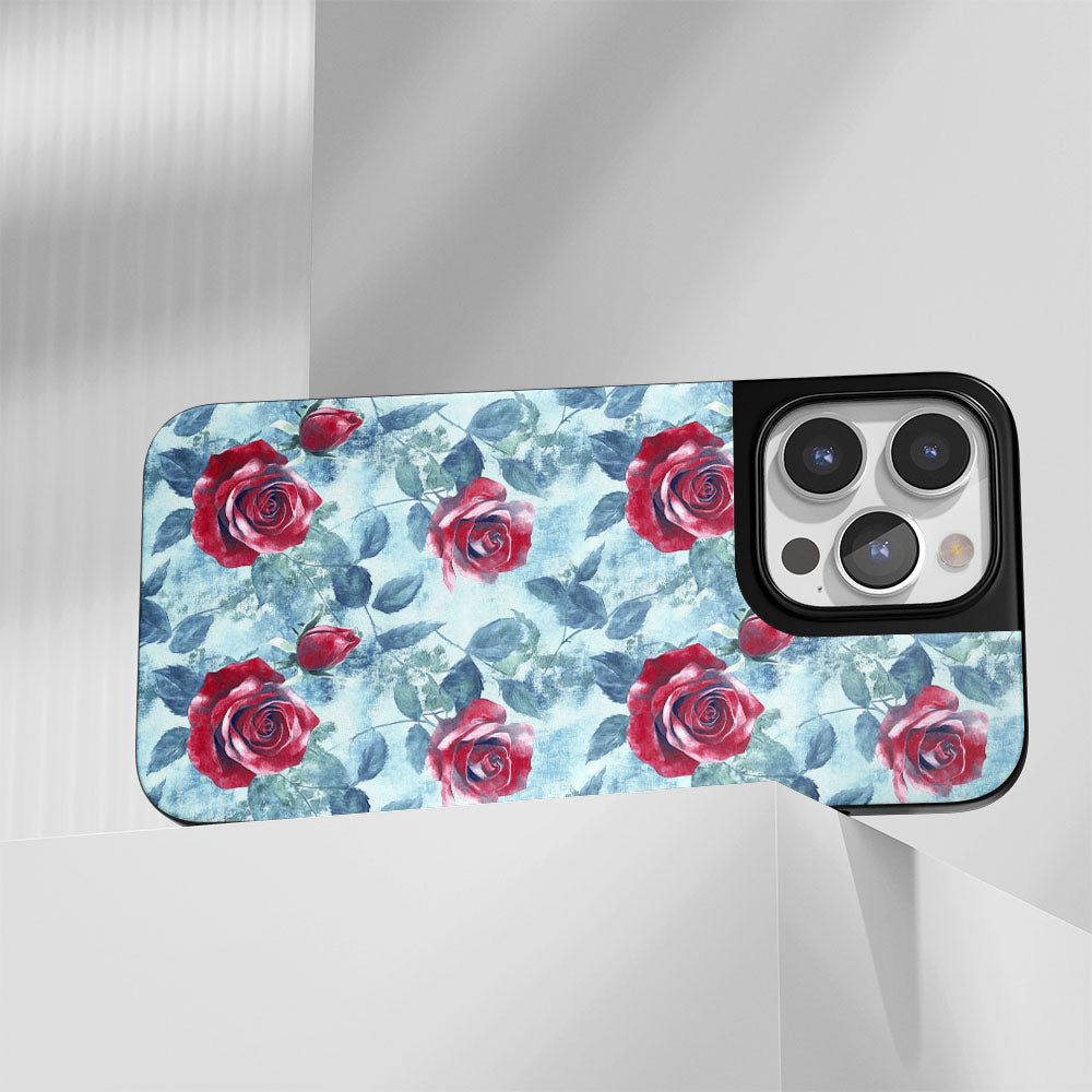 เคส iPhone สีแดงกุหลาบด้านแบบทนทานระดับอุตสาหกรรม (รองรับ MagSafe) 