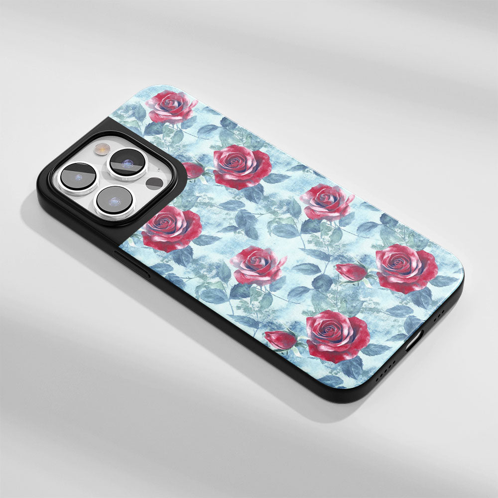 เคส iPhone สีแดงกุหลาบด้านแบบทนทานระดับอุตสาหกรรม (รองรับ MagSafe) 