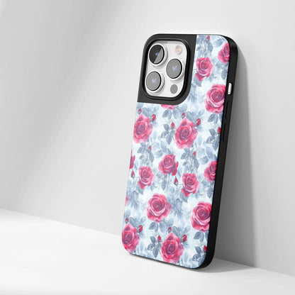 เคส iPhone สีแดงกุหลาบด้านแบบทนทานระดับอุตสาหกรรม (รองรับ MagSafe) 