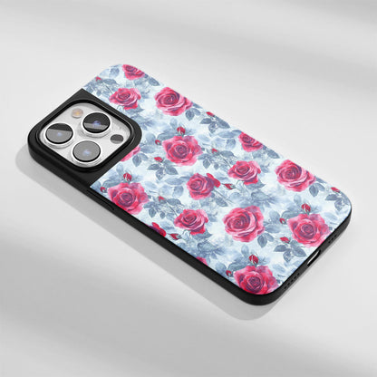เคส iPhone สีแดงกุหลาบด้านแบบทนทานระดับอุตสาหกรรม (รองรับ MagSafe) 
