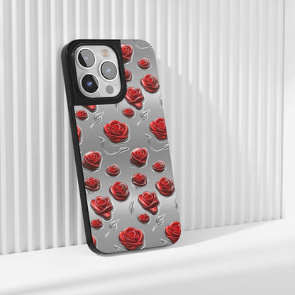 เคส iPhone สีแดงกุหลาบด้านแบบทนทานระดับอุตสาหกรรม (รองรับ MagSafe) 