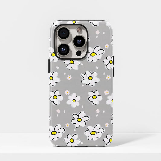 雙層半手工印花硬質霧面櫻花 iPhone 手機殼