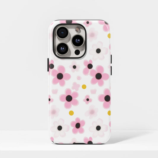 雙層半手印堅韌霧面櫻花 iPhone 手機殼