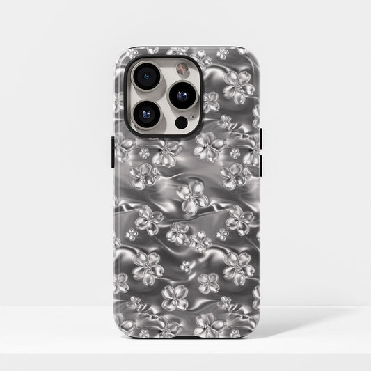 雙層半手印堅韌霧面櫻花 iPhone 手機殼