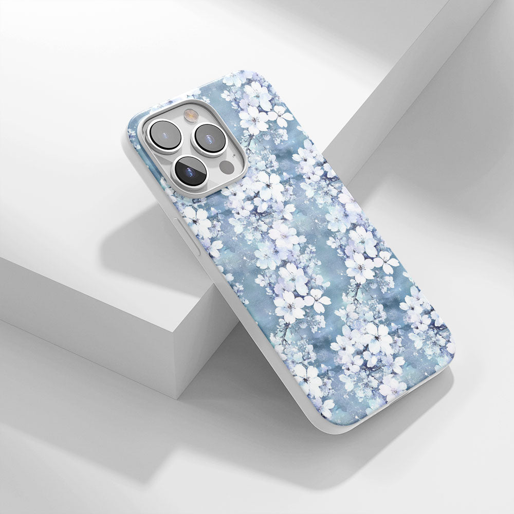 最新第三代水晶堅韌光澤櫻花 iPhone 手機殼（與 MagSafe 兼容） 