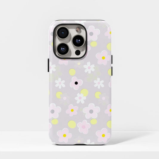 雙層半手印堅韌霧面櫻花 iPhone 手機殼