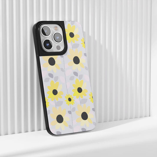 เคส iPhone แบบด้านทนทานระดับอุตสาหกรรมที่มีลวดลายดอกทานตะวัน (รองรับ MagSafe)