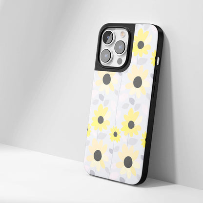 เคส iPhone แบบด้านทนทานระดับอุตสาหกรรมที่มีลวดลายดอกทานตะวัน (รองรับ MagSafe)