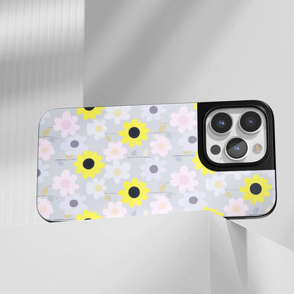 เคส iPhone แบบด้านทนทานระดับอุตสาหกรรมที่มีลวดลายดอกทานตะวัน (รองรับ MagSafe)