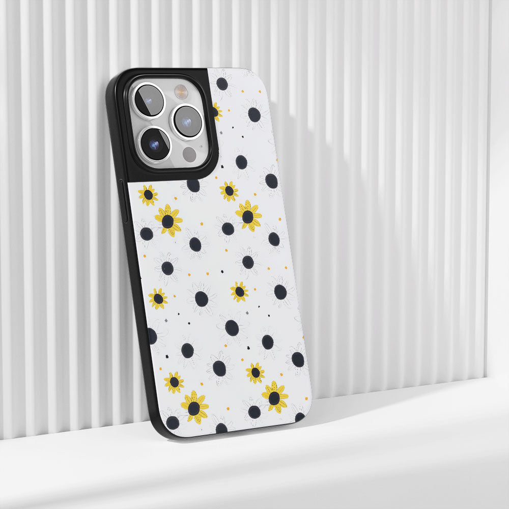 เคส iPhone แบบด้านทนทานระดับอุตสาหกรรมที่มีลวดลายดอกทานตะวัน (รองรับ MagSafe)