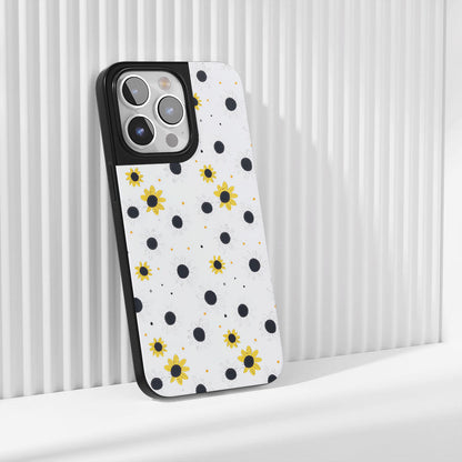 เคส iPhone แบบด้านทนทานระดับอุตสาหกรรมที่มีลวดลายดอกทานตะวัน (รองรับ MagSafe)