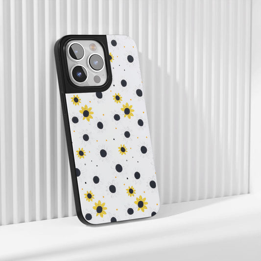 เคส iPhone แบบด้านทนทานระดับอุตสาหกรรมที่มีลวดลายดอกทานตะวัน (รองรับ MagSafe)