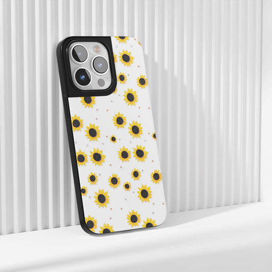เคส iPhone แบบด้านทนทานระดับอุตสาหกรรมที่มีลวดลายดอกทานตะวัน (รองรับ MagSafe)