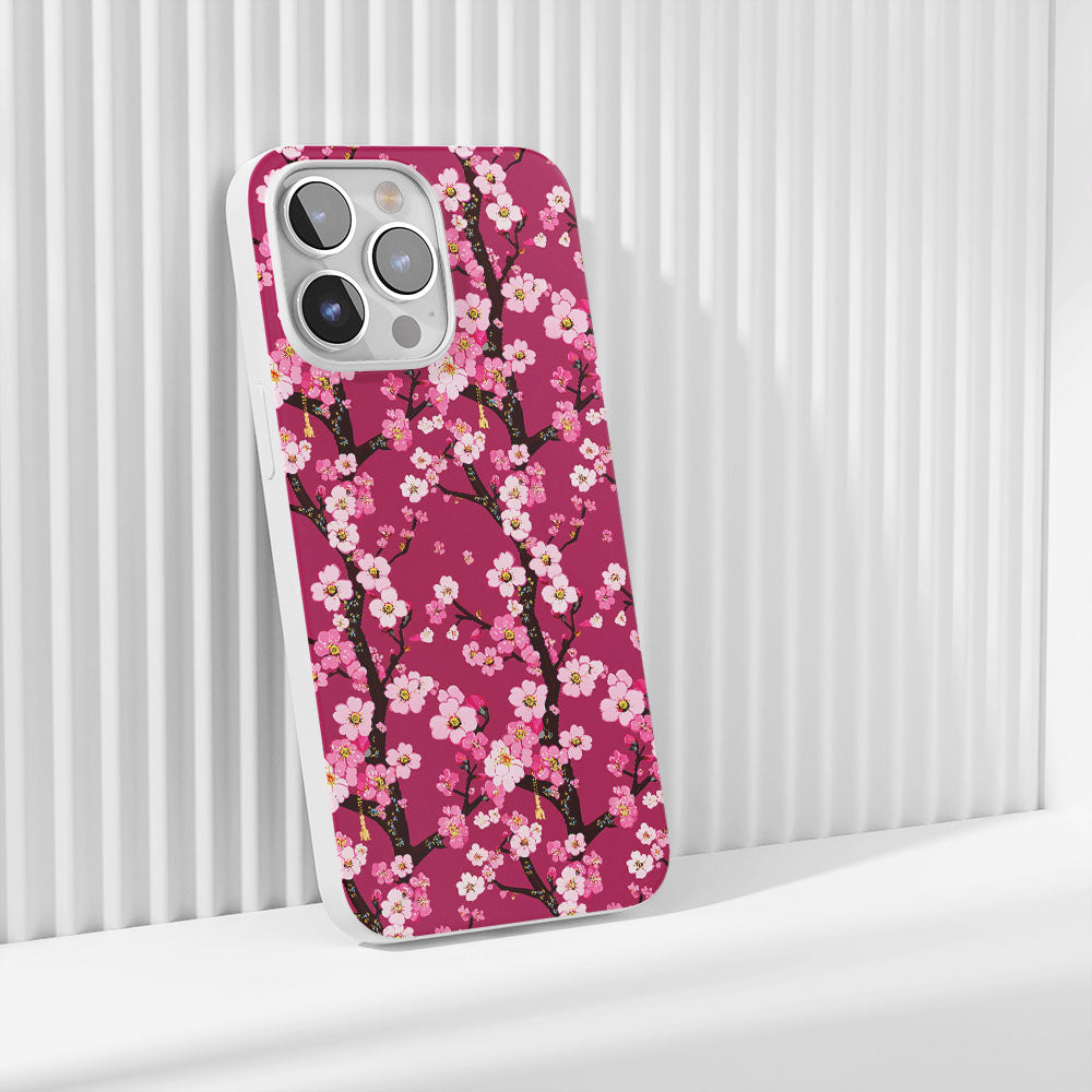 Latest 3rd-Generation Crystal Tough Glossy Sakura iPhone Case (MagSafe-Compatible)