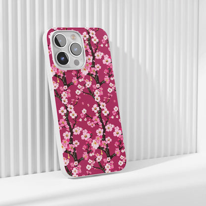 Latest 3rd-Generation Crystal Tough Glossy Sakura iPhone Case (MagSafe-Compatible)