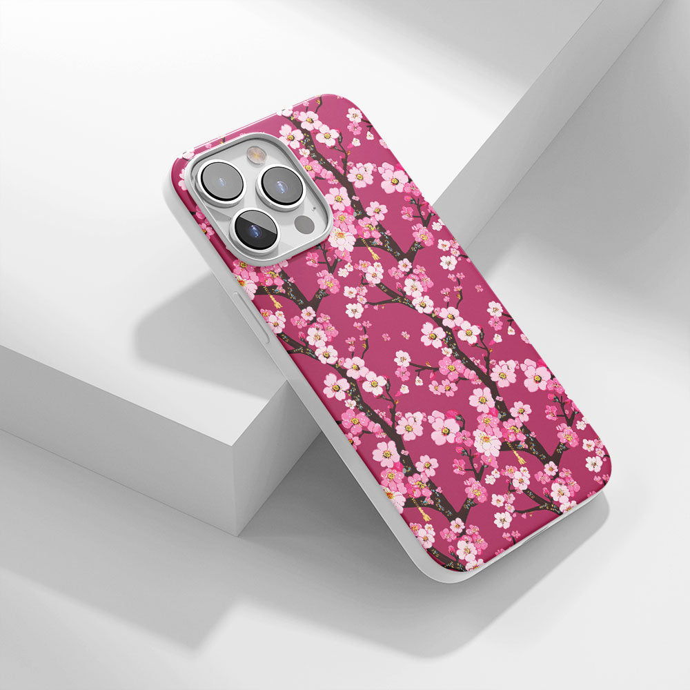 Latest 3rd-Generation Crystal Tough Glossy Sakura iPhone Case (MagSafe-Compatible)