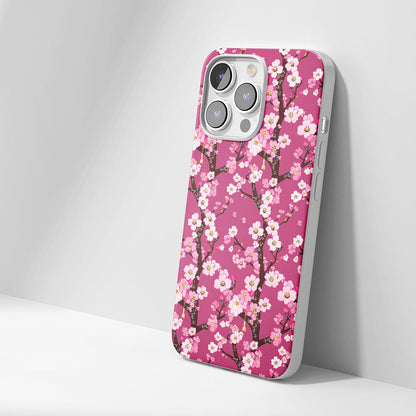 Latest 3rd-Generation Crystal Tough Glossy Sakura iPhone Case (MagSafe-Compatible)
