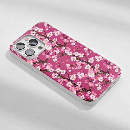 Latest 3rd-Generation Crystal Tough Glossy Sakura iPhone Case (MagSafe-Compatible)