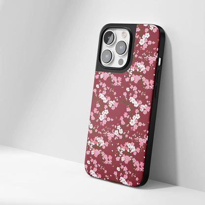 工業級堅韌霧面櫻花 iPhone 手機殼