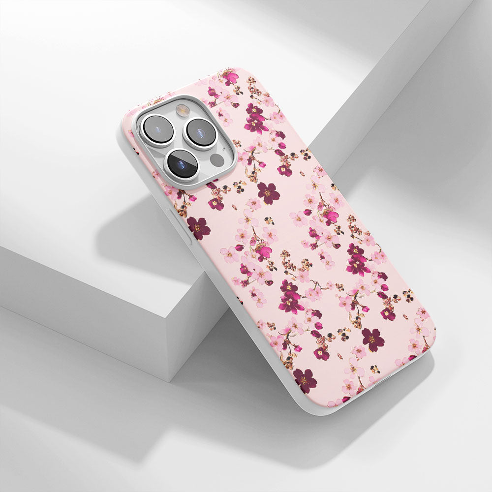 Latest 3rd-Generation Crystal Tough Glossy Sakura iPhone Case (MagSafe-Compatible)