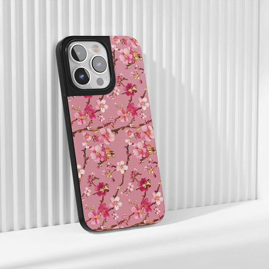 工業級堅固霧面櫻花 iPhone 手機殼（相容於 MagSafe） 